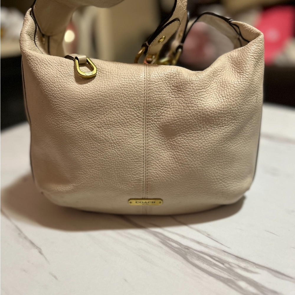 Coach Cream Leather Women's Bag